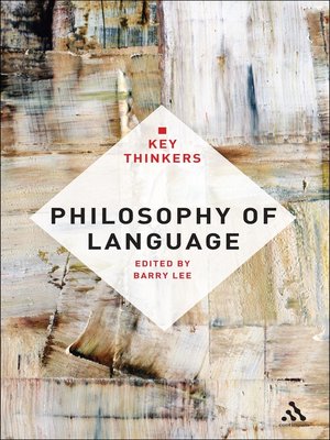 cover image of Philosophy of Language